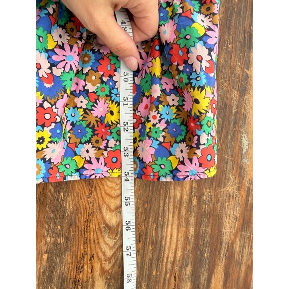 A7 Boden‎ Floral Midi Dress Long Sleeve Tiered Skirt UK14R US10R - Picture 5 of 9